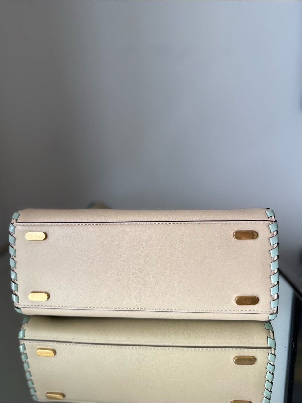 Like new Tory Burch Lee Radziwill Small Whipstitch Leather Satchel Bag $1,398 - Picture 10 of 14